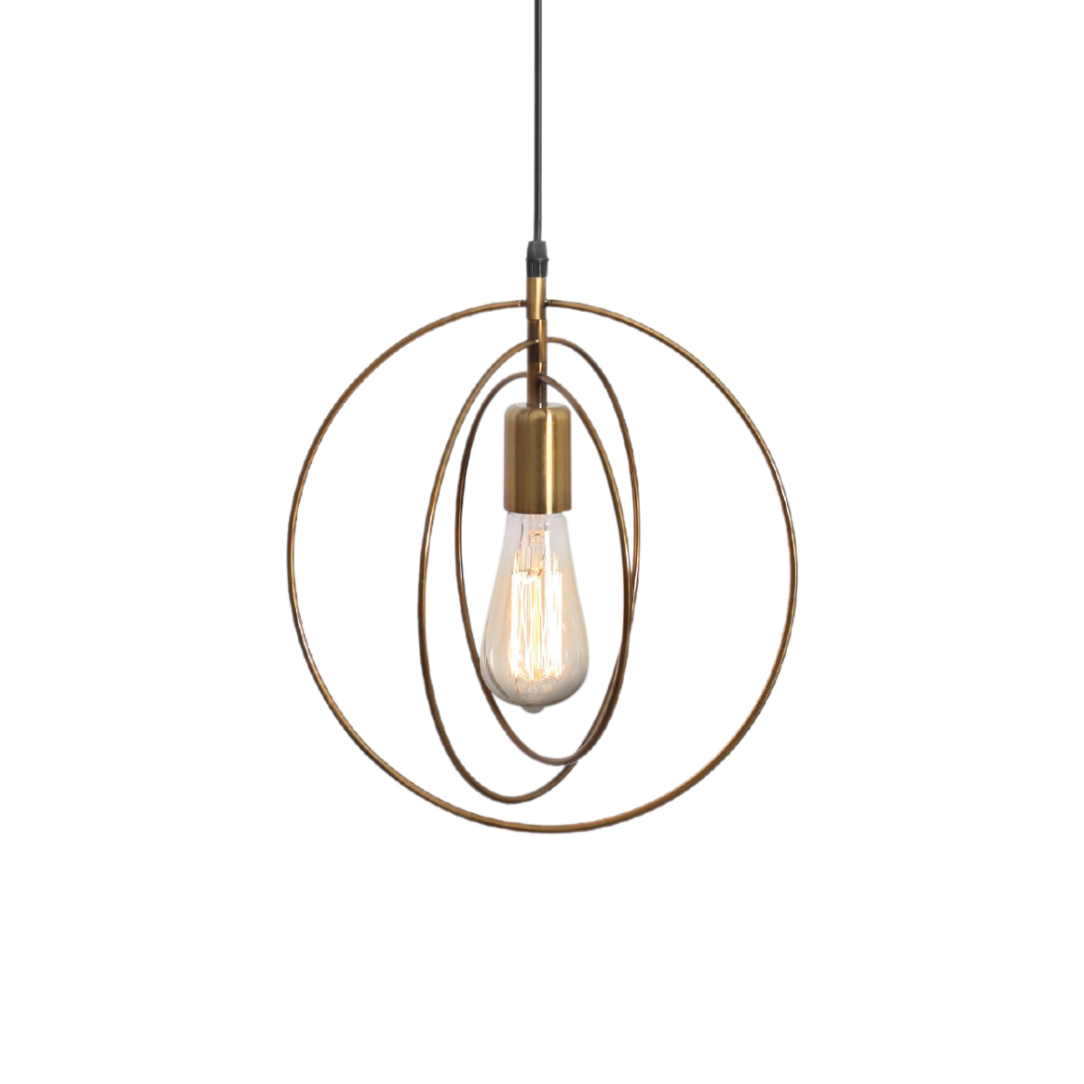 ANTIQUE BRASS HANGING LIGHT