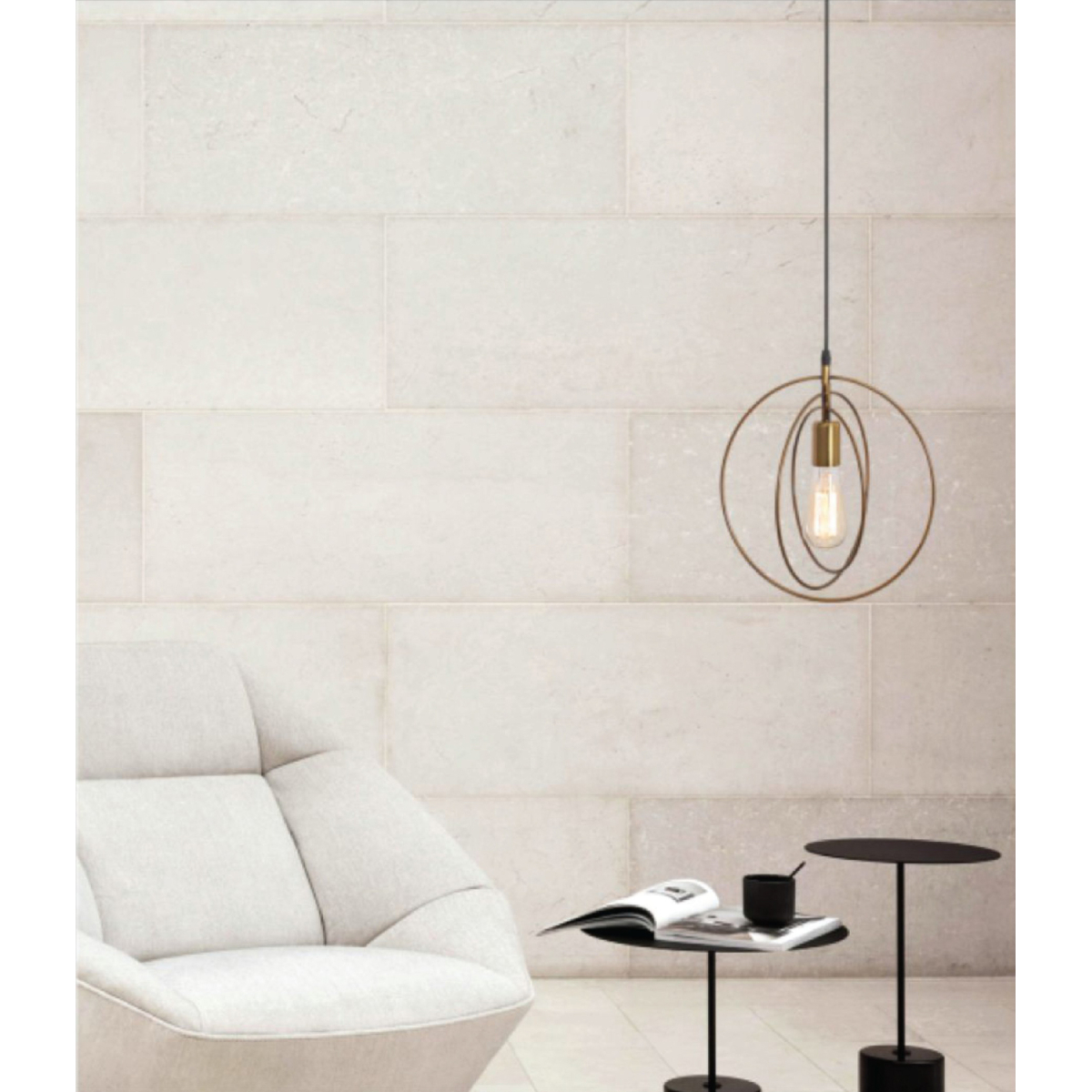 ANTIQUE BRASS HANGING LIGHT