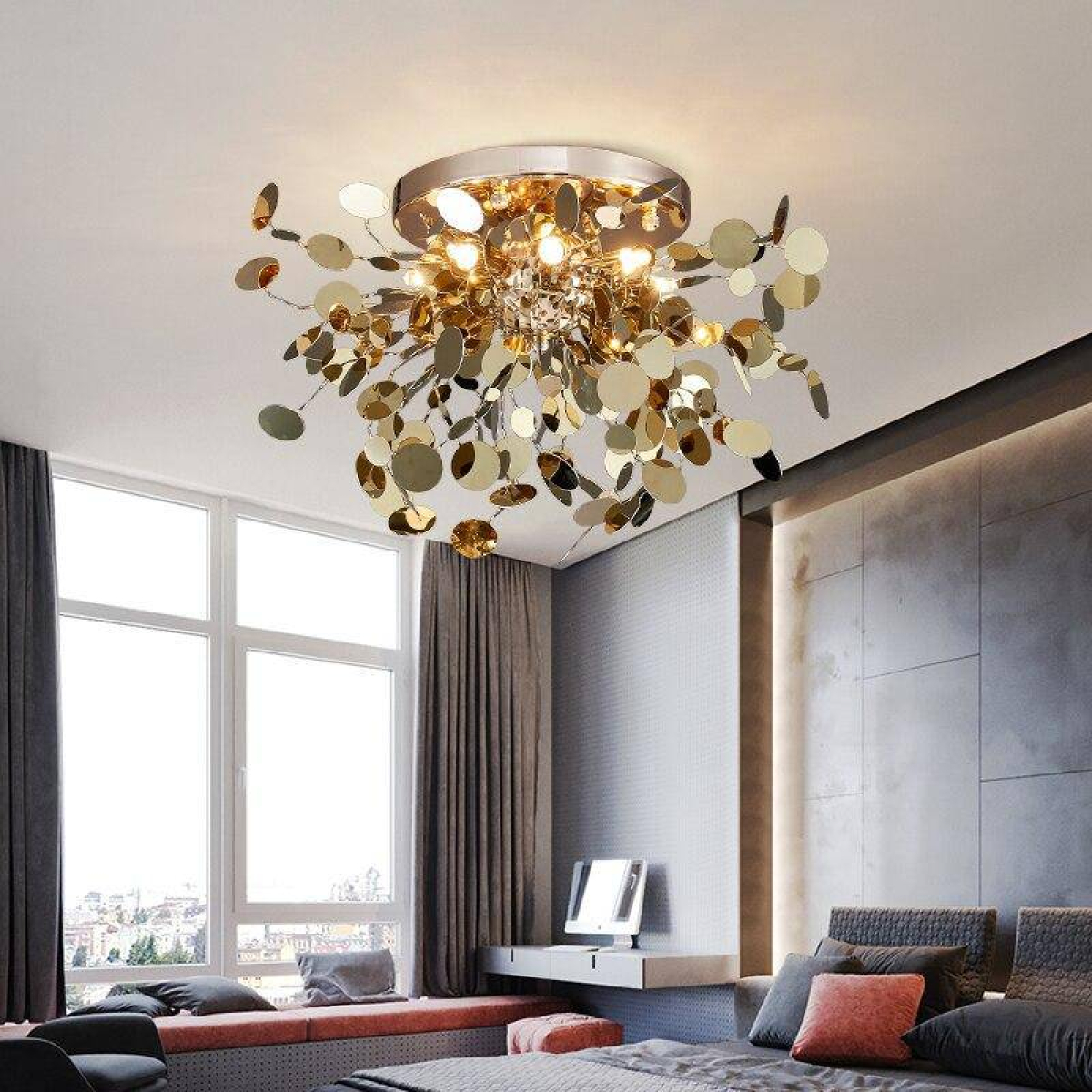 GODLEN LEAVES CHANDELIER