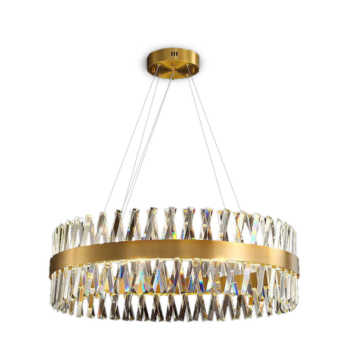ZIG-ZAG CRYSTAL CHANDELIER