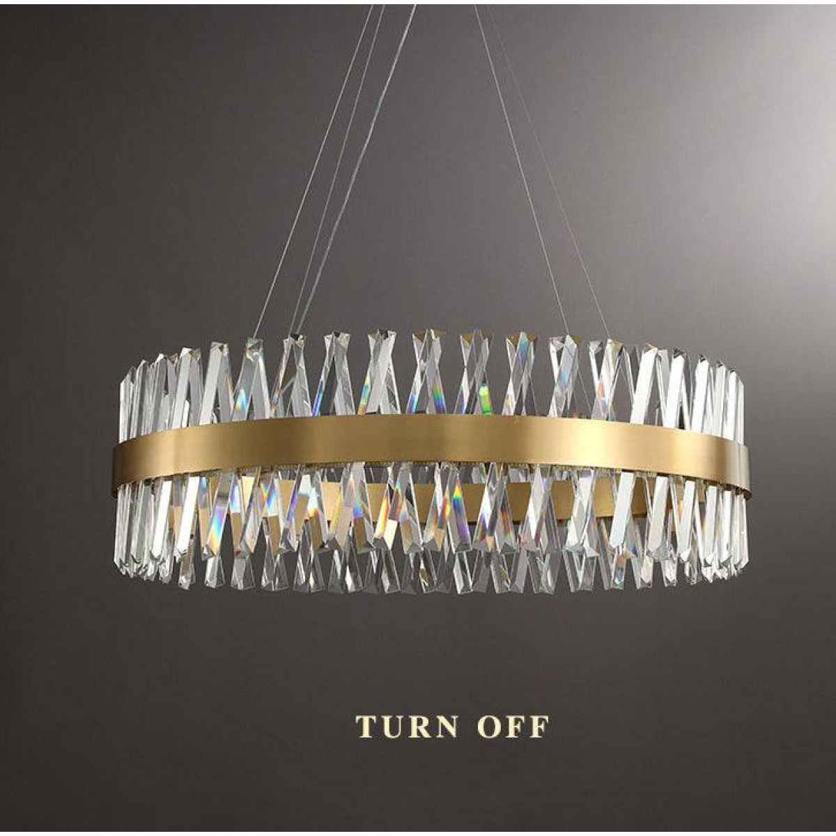 ZIG-ZAG CRYSTAL CHANDELIER