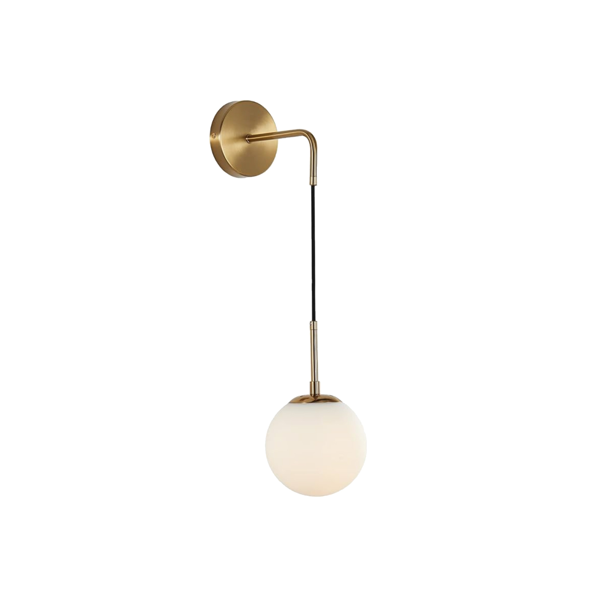 MODERN EDISON GLASS BALL WALL LAMP